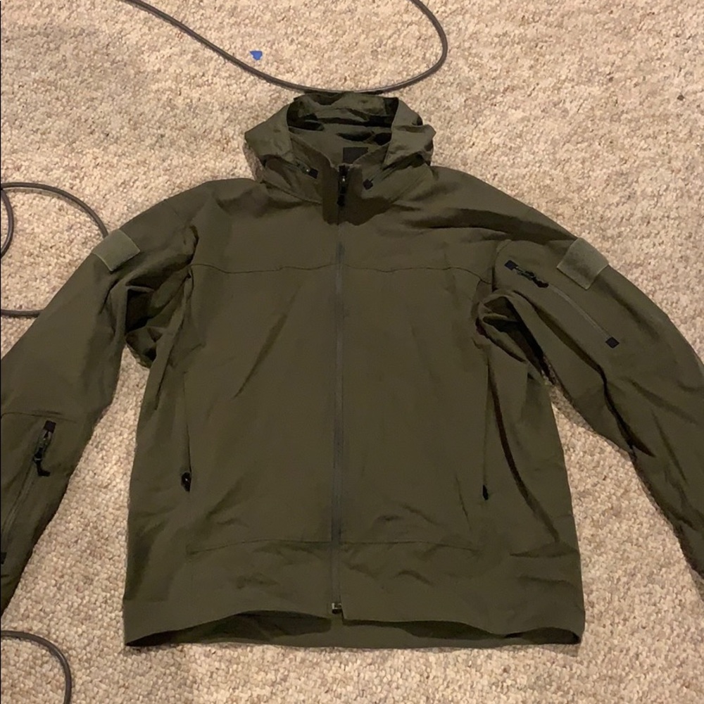 Army green lightweight coat